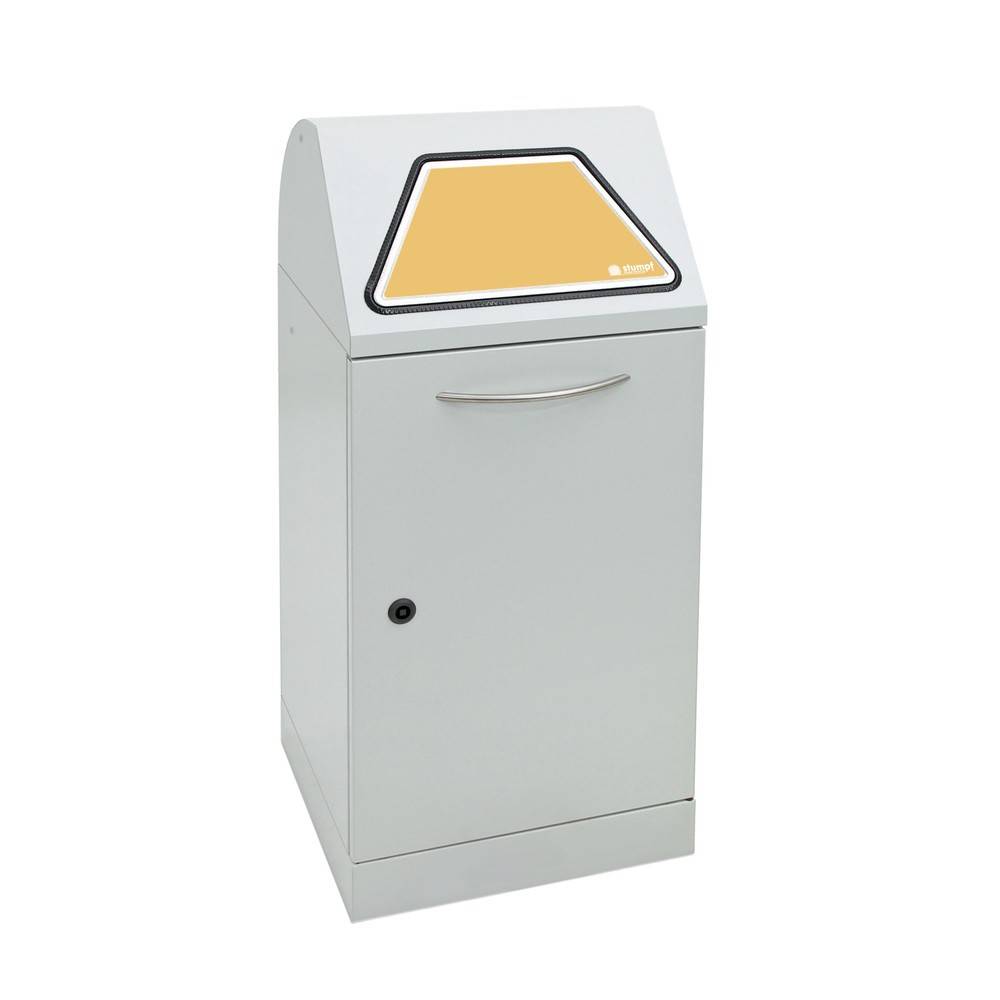 Wertstoffsammler 60l H900xB400xT380mm lichtgrau m.Müllsackhalter,o.Trethebel