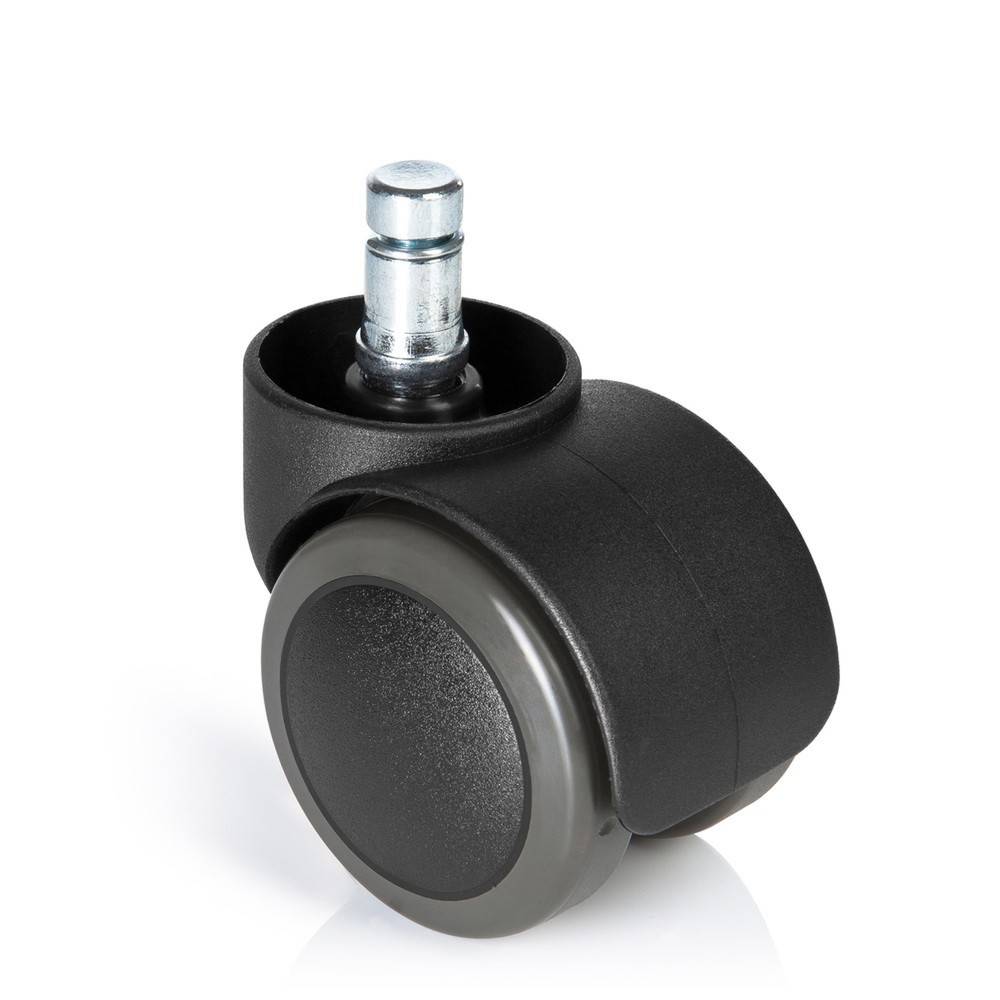 5x Hartbodenrollen ungebremst ROLO FREE 10mm 50mm Büro-Stuhl-Rollen (5er Pack) hjh OFFICE