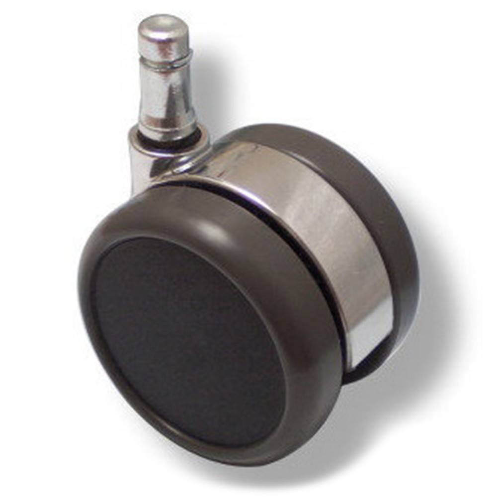 5x Design-Rollen ROLO LUX 11mm 65mm Büro-Stuhl-Rollen für Hartböden Chrom (5er Pack) hjh OFFICE