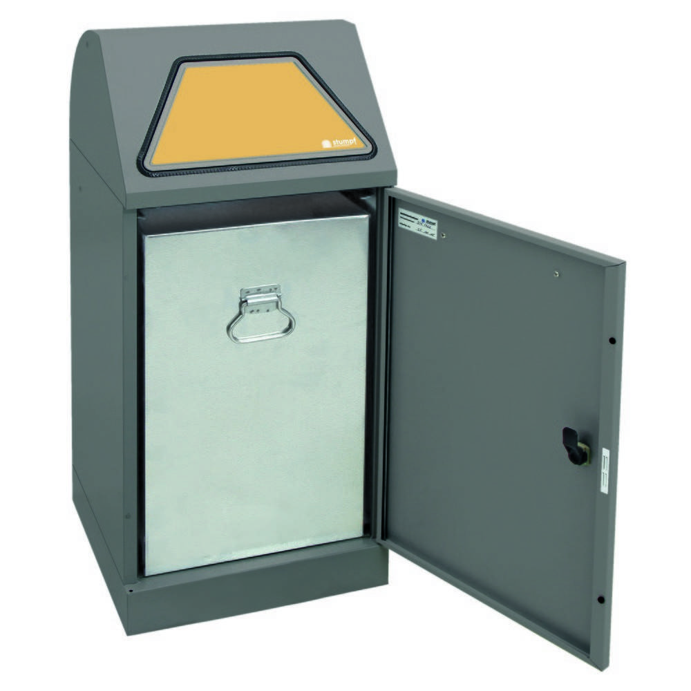 stumpf® Wertstoffsammler, inkl. Innenbehälter, Stahlblech, verzinkt, 6