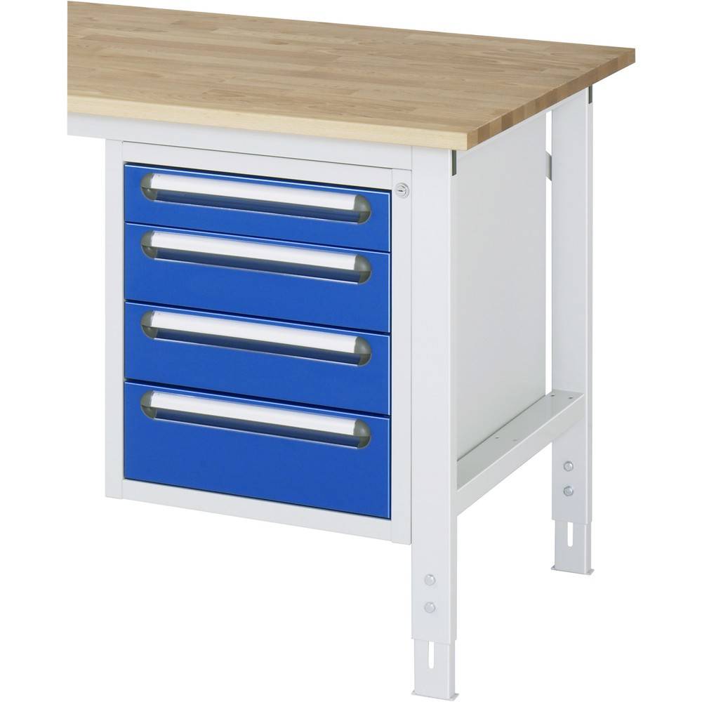 RAU Unterbaucontainer 480x600x545mm 4xSchublade l.gr/e.bl