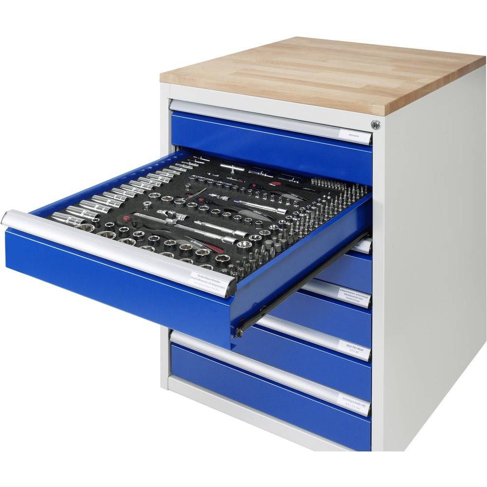 Rollcontainer 580x650x565 3xSchub-TA lgr/ebl