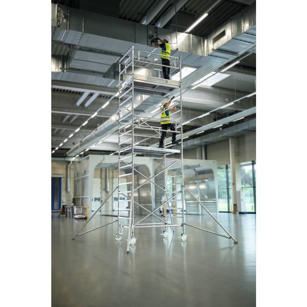 Munk Rollgerüst 1,35 x 2,45 m mit Ausleger & Doppel-Plattfor 450317-YY