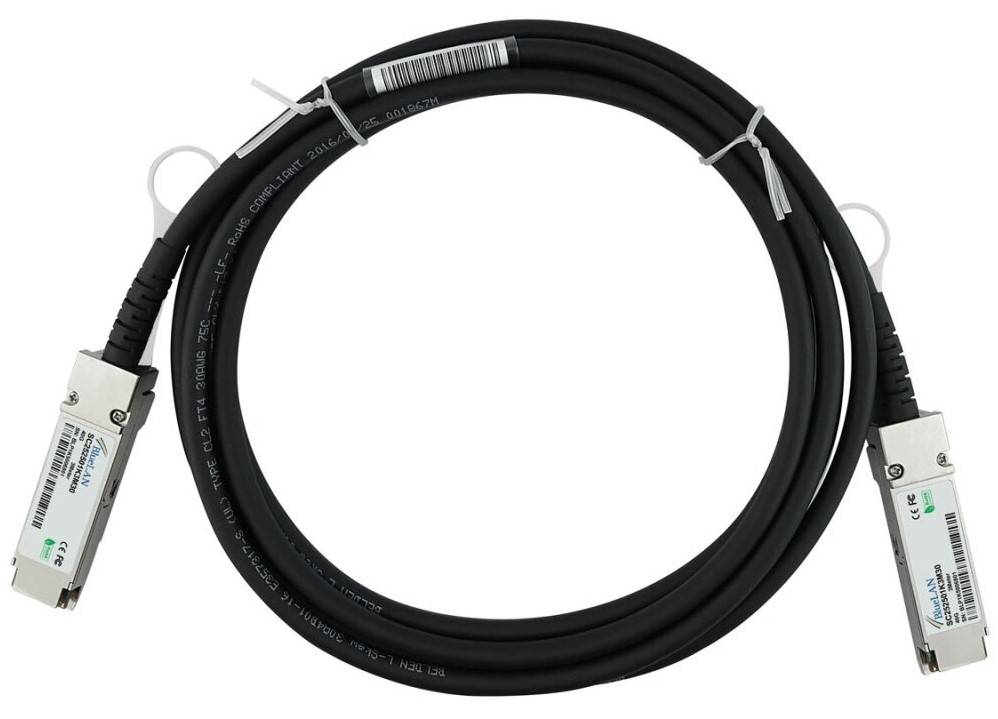 BlueOptics OS6560-CBL-100 kompatibles BlueLAN DAC QSFP SC252501K1M30 - Alcatel-L