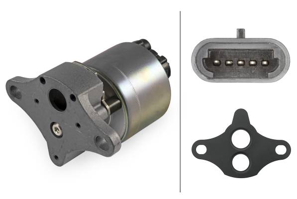 HELLA 6NU 010 171-971 AGR-Ventil - elektrisch - 4-polig - mit Dichtung