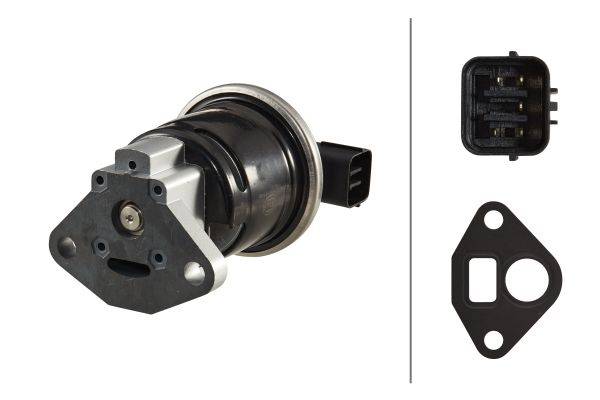 HELLA 6NU 010 171-491 AGR-Ventil - elektrisch - 5-polig - mit Dichtung