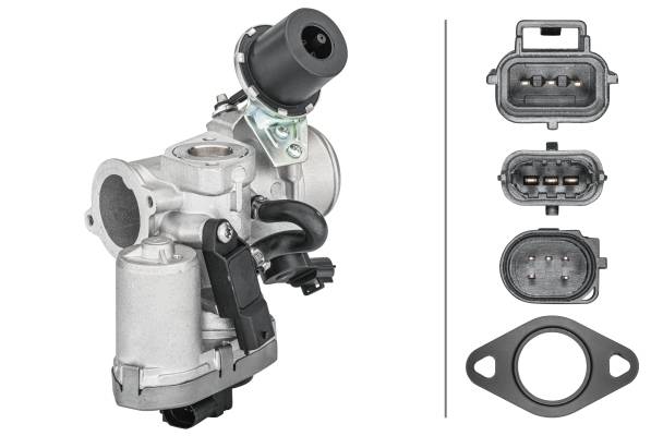 HELLA 6NU 010 171-171 AGR-Ventil - elektrisch-pneumatisch - mit Dichtung