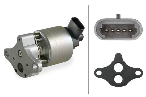 HELLA 6NU 010 171-071 AGR-Ventil - 12V - elektrisch - ohne Dichtung