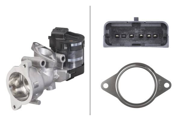 HELLA 6NU 010 171-671 AGR-Ventil - elektrisch - 5-polig - mit Dichtung