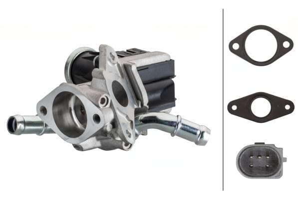 HELLA 6NU 010 171-901 AGR-Ventil - elektronisch - 5-polig - mit Dichtungen