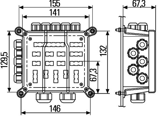 Verbindungs-/Verteilerstück HELLA für AEBI SCANIA VAN HOOL KÖGEL SOMMER KAMAG