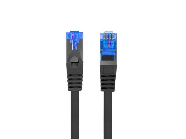 LANBERG Patchkabel CAT.6A S/FTP LSZH CCA 10m Fluke Zert. sw Multimedia-Technik Cat6 Kabel Netzwerk