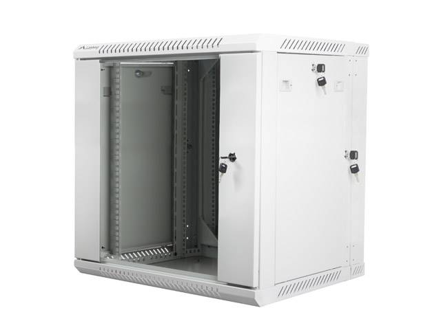 LANBERG 19 12U 600x600 doppelwandiges Wandgeh. Glastür gr Multimedia-Technik Wandgehäuse 19