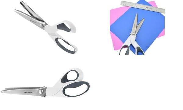 WESTCOTT Konturenschere, Zacken-Schnitt, Länge: 242 mm