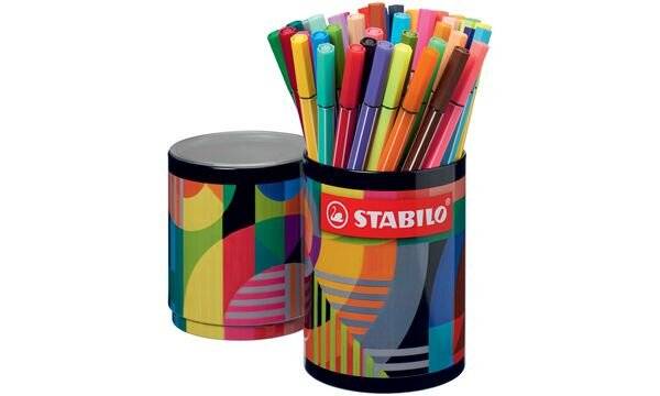STABILO Fasermaler Pen 68, 45er Metalldose ARTY