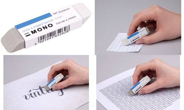 Tombow Naturkautschuk-Kombi-Radierer "MONO sand & rubber"