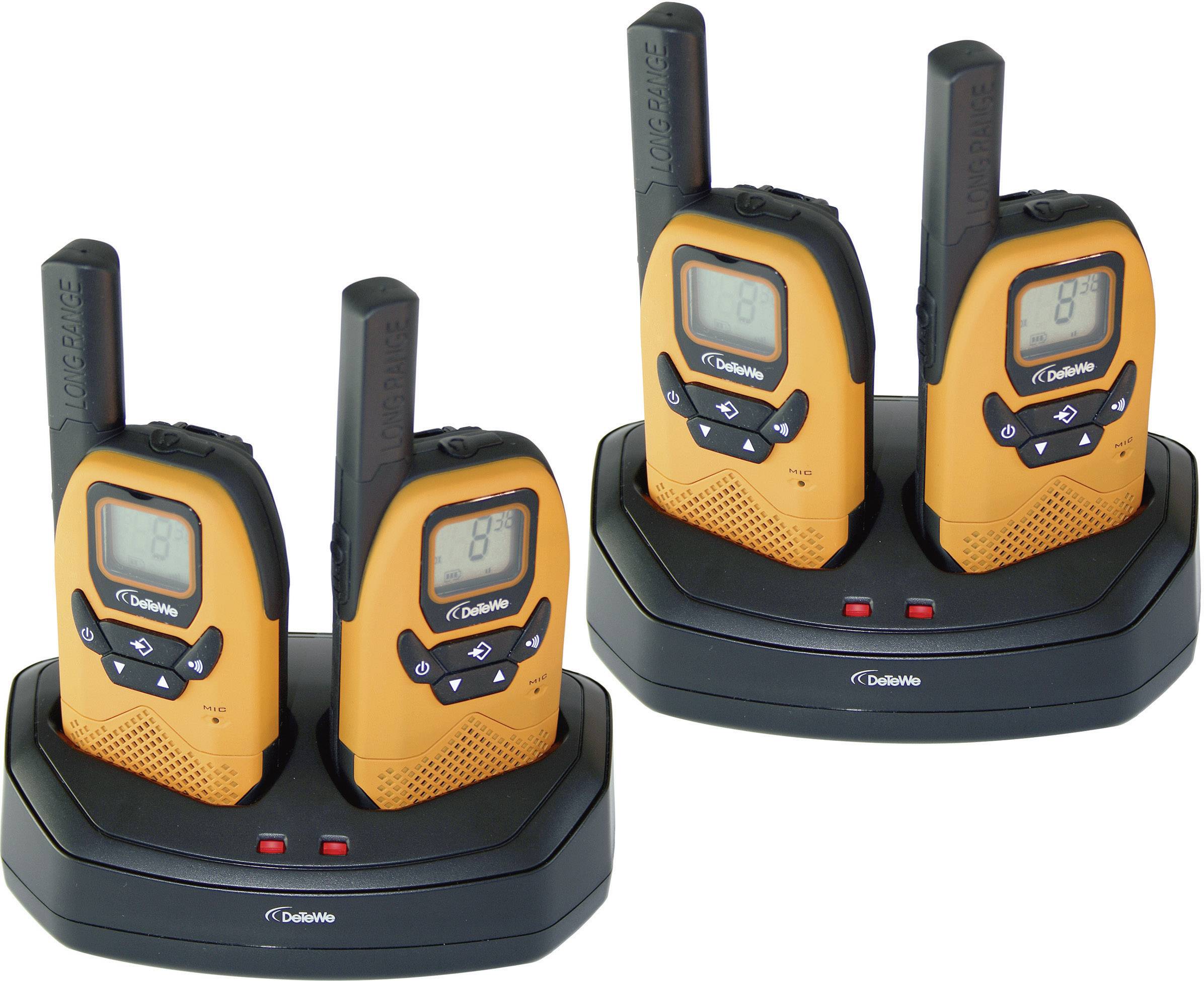 DeTeWe Outdoor 8000 Quad Case 208048 PMR-Handfunkgerät 4er Set