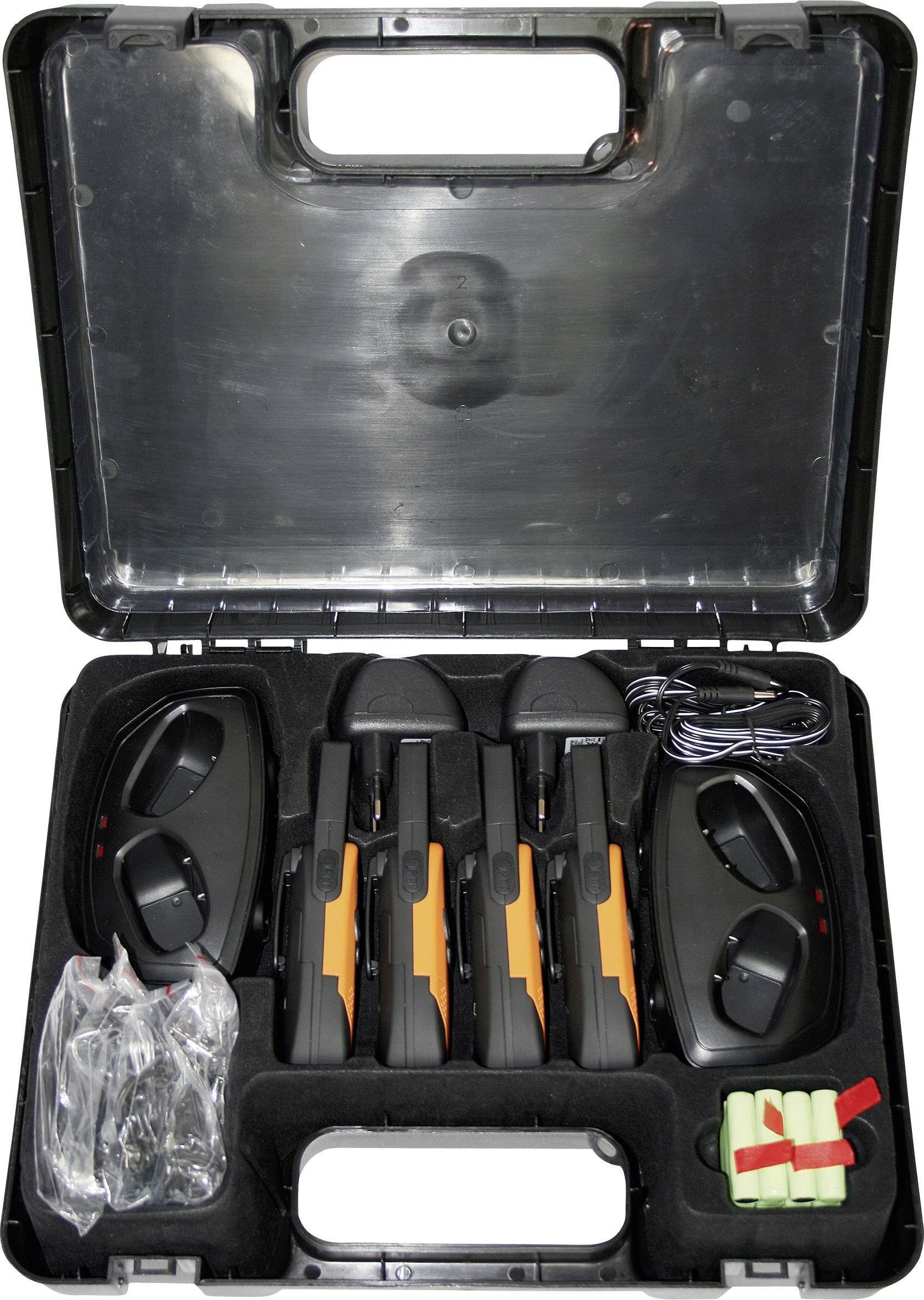 DeTeWe Outdoor 8000 Quad Case 208048 PMR-Handfunkgerät 4er Set