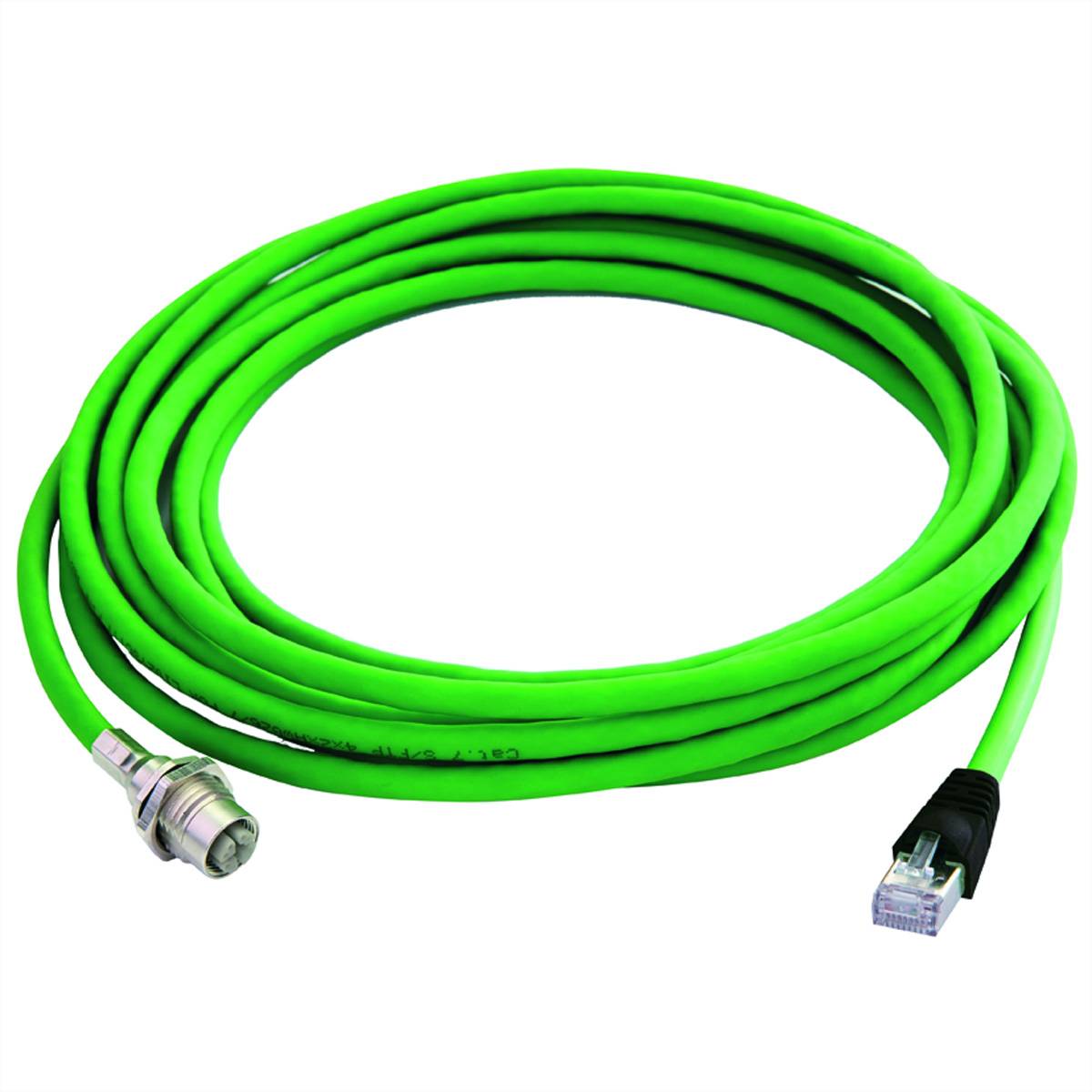 TELEGÄRTNER STX M12x1-RJ45 VL X-kod. Cat.6A, CS01CP05B-SFTP2607C7-1PUR-A0500, 5m