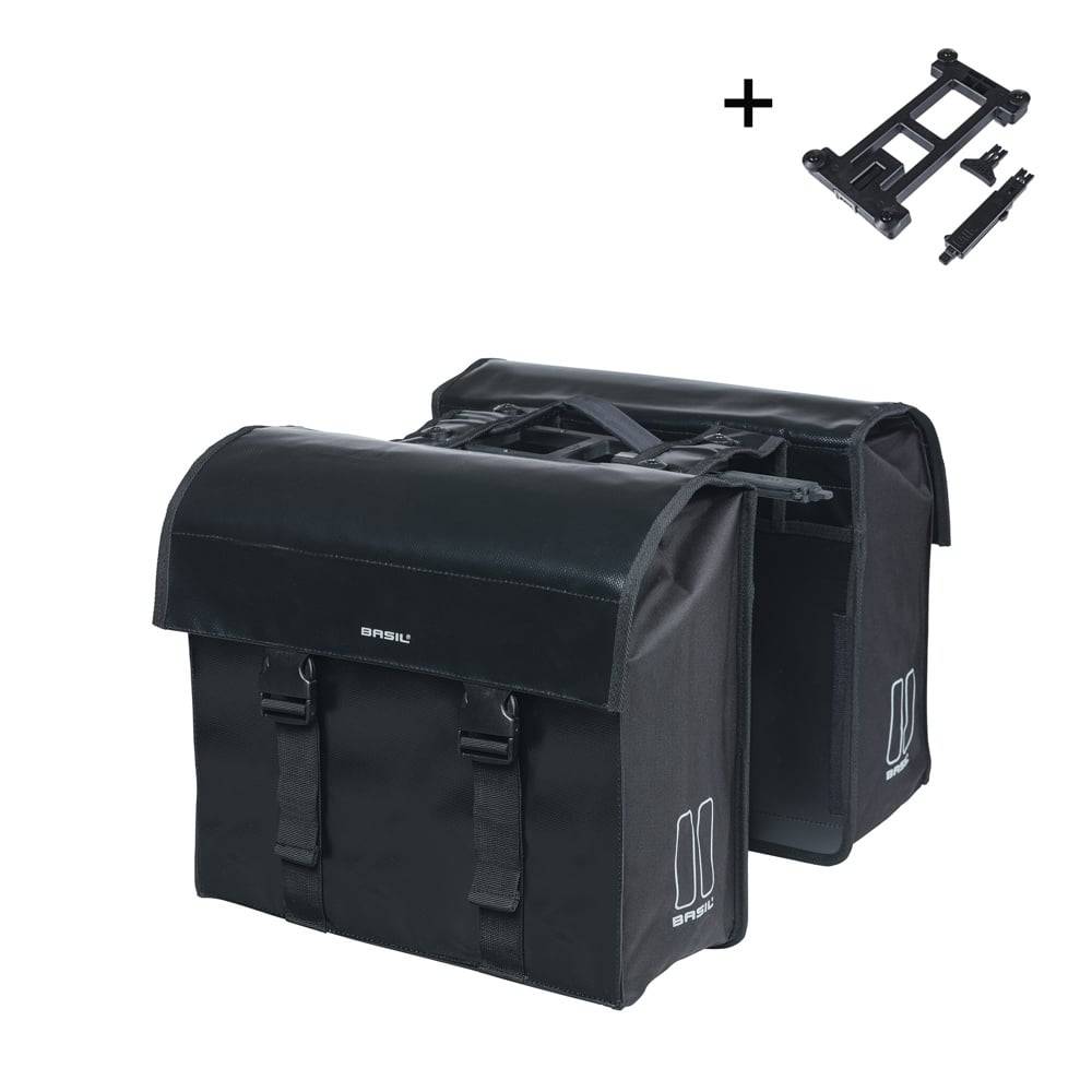 Basilikum Doppelbeutel Urban Last Mik 48-53L Schwarz
