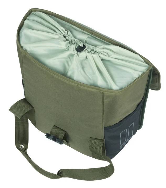 Basil einzelne Fahrradtasche Go 16 Liter 15 x 29 x 34 cm – dunkelgrün