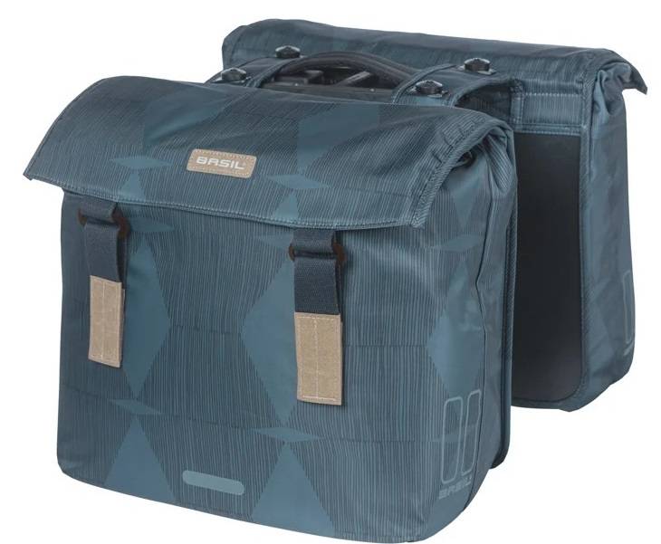 Basil Doppelte Fahrradtasche Elegance Mik 40-49 Liter – Kombiblau