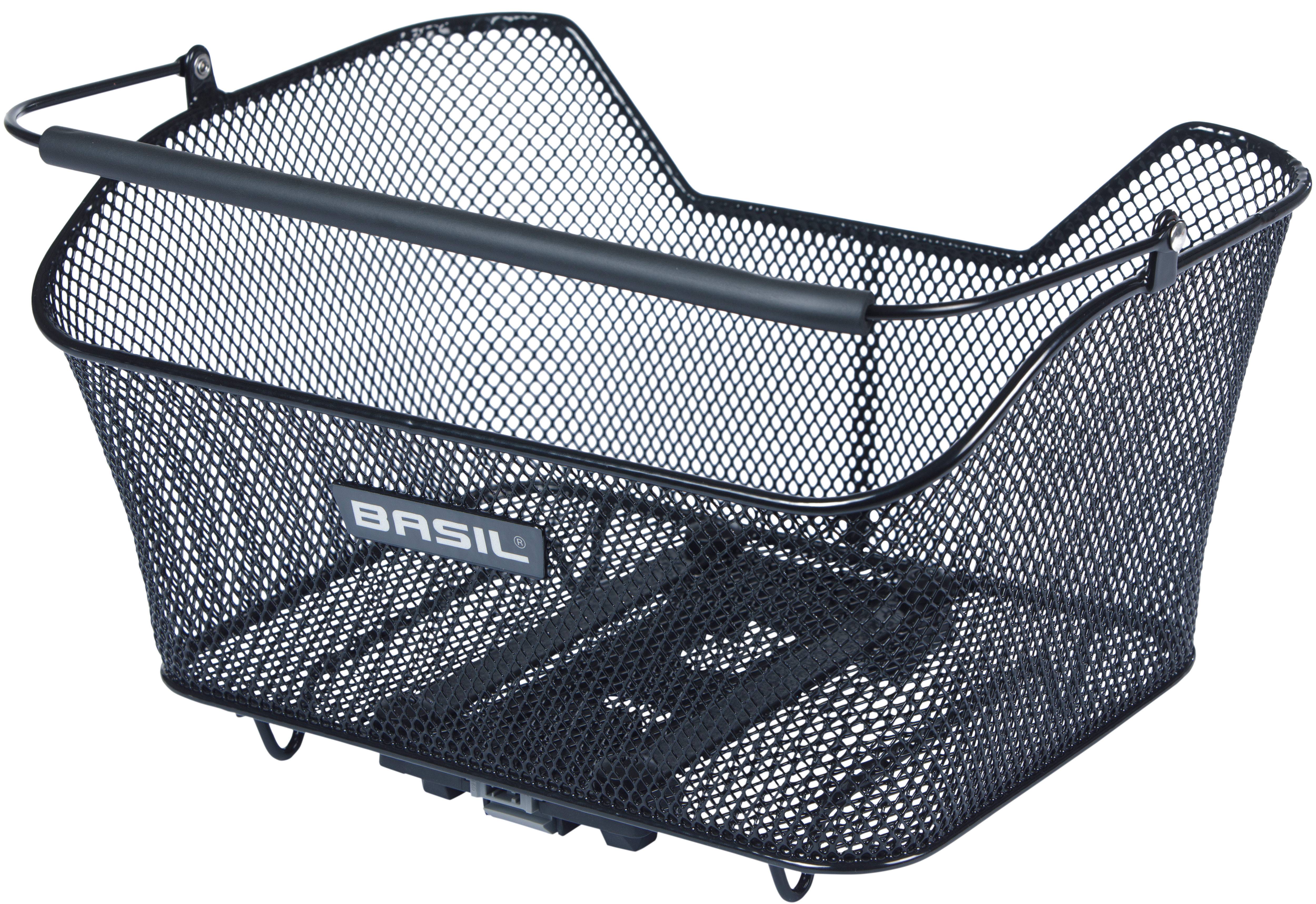 Basil Fahrradkorb Basis M mit Zielbefestigung 14 Liter 25 x 33 x 17 cm – Schwarz