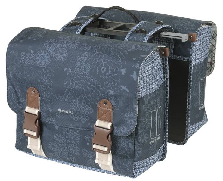 Basil Doppelte Fahrradtasche Bohème Mik 35 Liter – Indigoblau