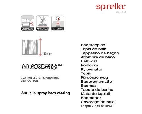 spirella Badteppich Kito 55 x 65 cm violett