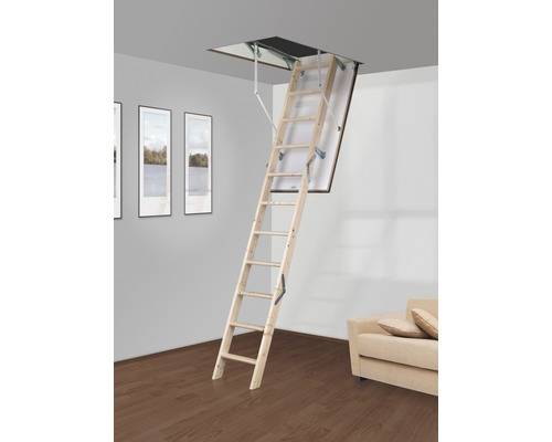 Pertura Dachbodentreppe Niobe 130 x 70 cm Fichte Isolierend