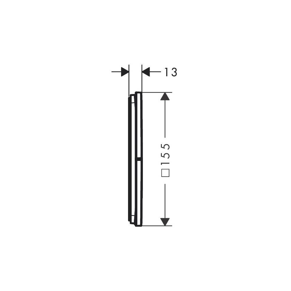 HG FMS ShowerSelect Comfort E Absperrventil, UP mattschwarz