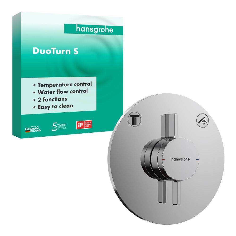 hansgrohe DuoTurn S Mischer Unterputz für 2 Verbraucher, Chrom