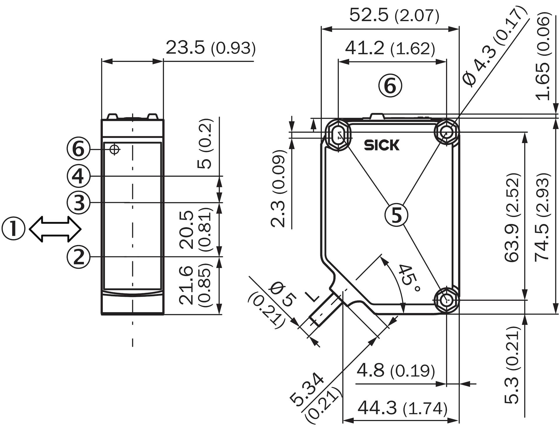 Sick GTB20M-3ASD116GZZZ, Fotoelektrischer Sensor, P/n: 1120796