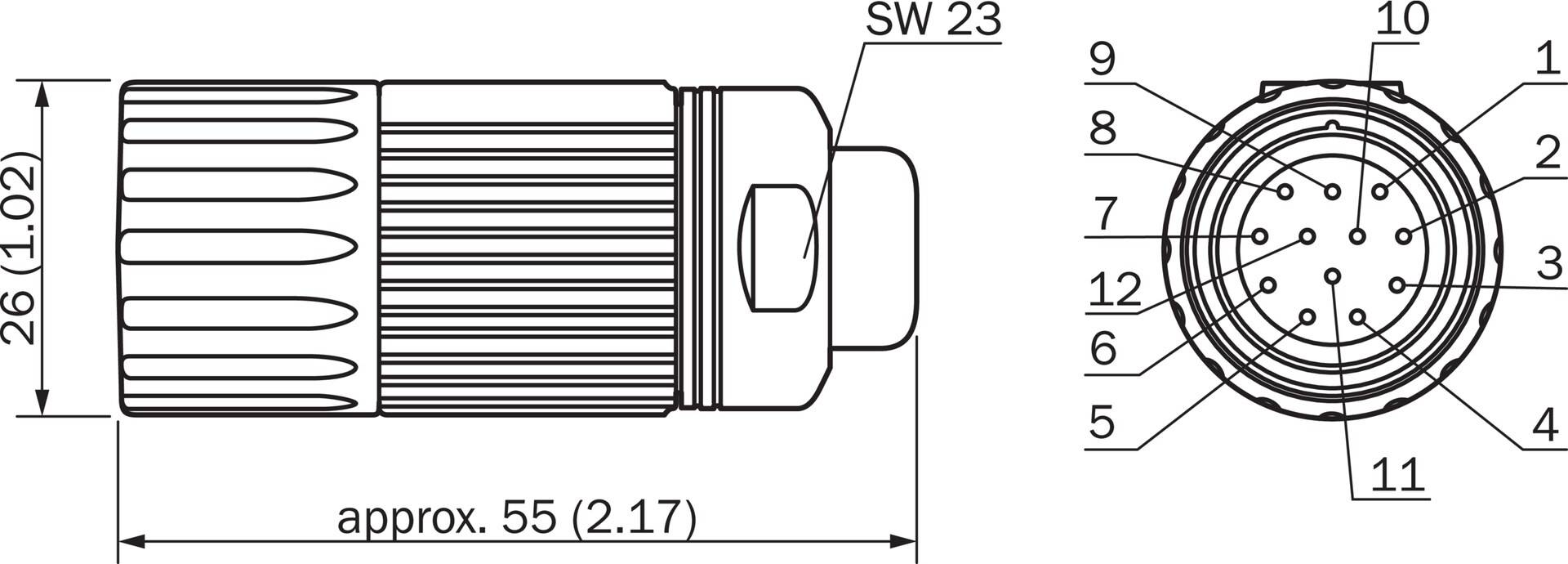 Sick DOL-2312-G30MMA1, Sensor-/Aktorkabel, P/n: 2029205