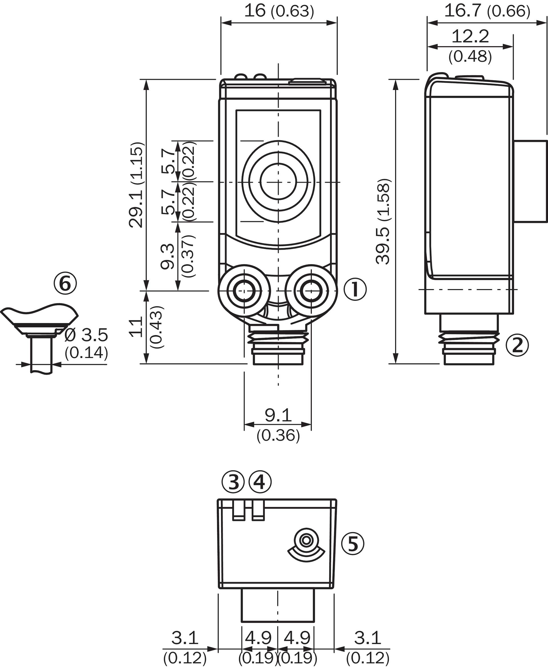 Sick Ultraschallsensor analog UC4-13346 13-150mm Kunststoff 1xStrom 6054708