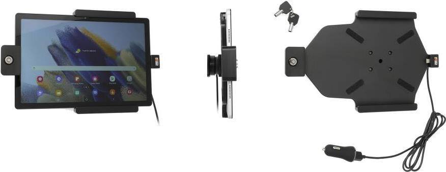 Brodit Halter aktiv Samsung Galaxy Tab A8 USB-Kabel abschließbar - Schwarz