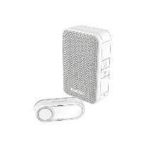 Honeywell Serie3 Funk-Gong mit Klingeltaster weiß Funk-Reichweite von bis zu 150 m