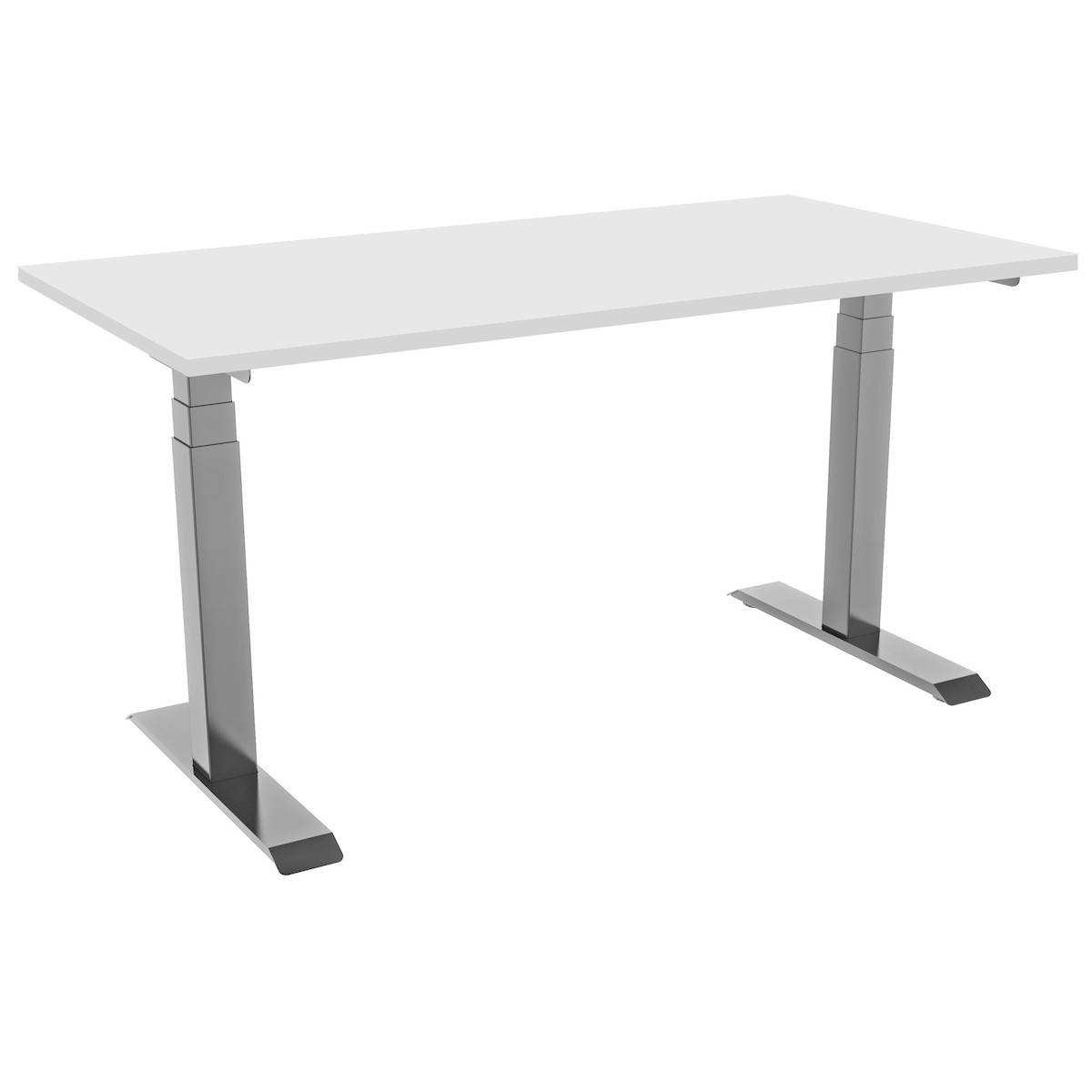 celexon elektrisch höhenverstellbarer Schreibtisch Professional eAdjust-58123 - grau, inkl. HPL Tischplatte 150 x 75 cm