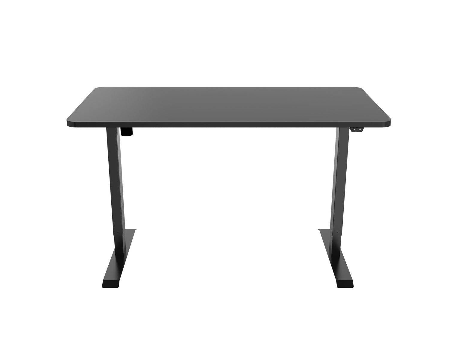 celexon elektrisch höhenverstellbarer Schreibtisch Economy eAdjust-71121 - schwarz, inkl. Tischplatte 125 x 75 cm