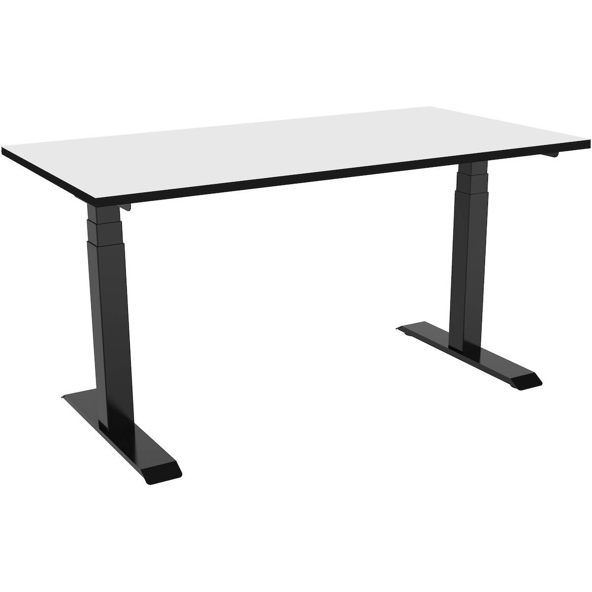 celexon elektrisch höhenverstellbarer Schreibtisch Professional eAdjust-58123 - schwarz, inkl. Tischplatte 150 x 75 cm