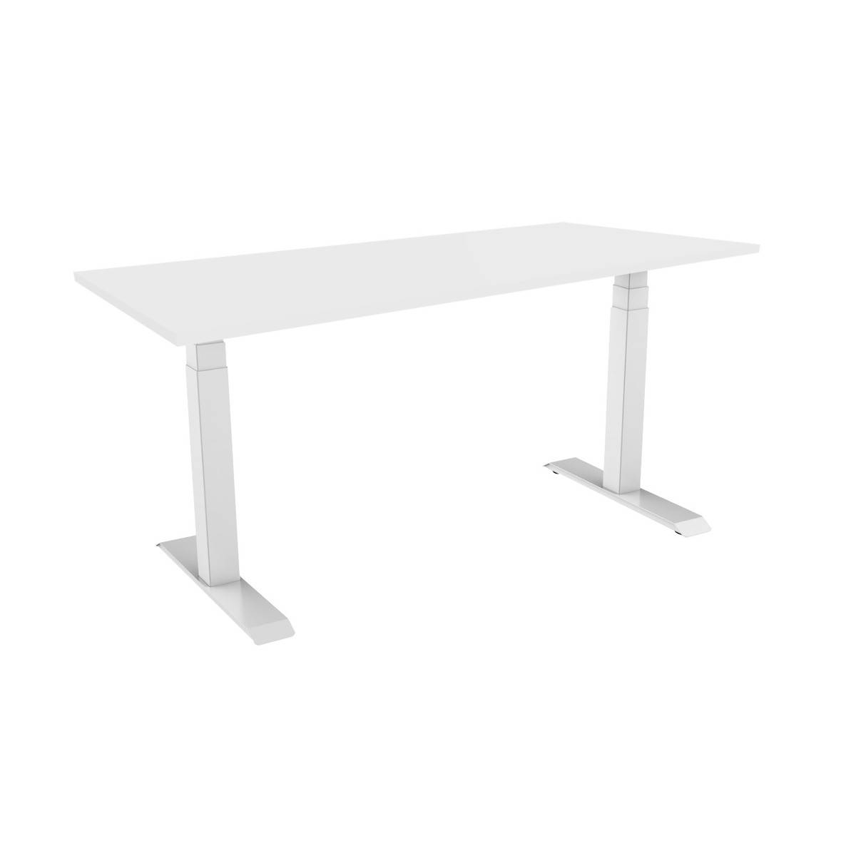 celexon elektrisch höhenverstellbarer Schreibtisch Professional eAdjust-58123 - weiß, inkl. HPL Tischplatte 125 x 75 cm