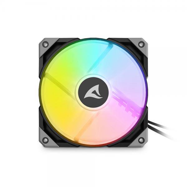 Lüfter 120*120*25 Rebel F50 PWM ARGB schwarz - Gehäuse-Lüfter - 600 rpm