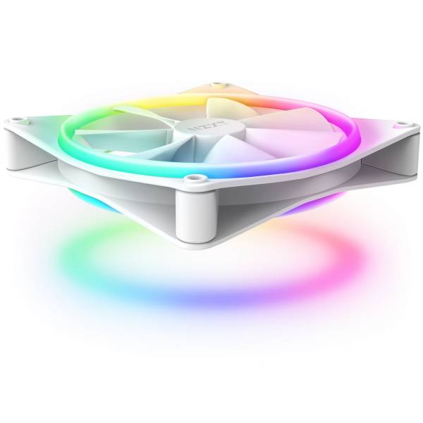 NZXT F140 RGB DUO - Gehäuselüfter, Weiß (140mm, 20x LED) RF-D14SF-W1