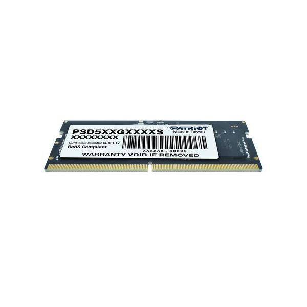 Patriot Memory Signature PSD516G560081S, 16 GB, 1 x 16 GB, DDR5, 5600 MHz, 262-pin SO-DIMM
