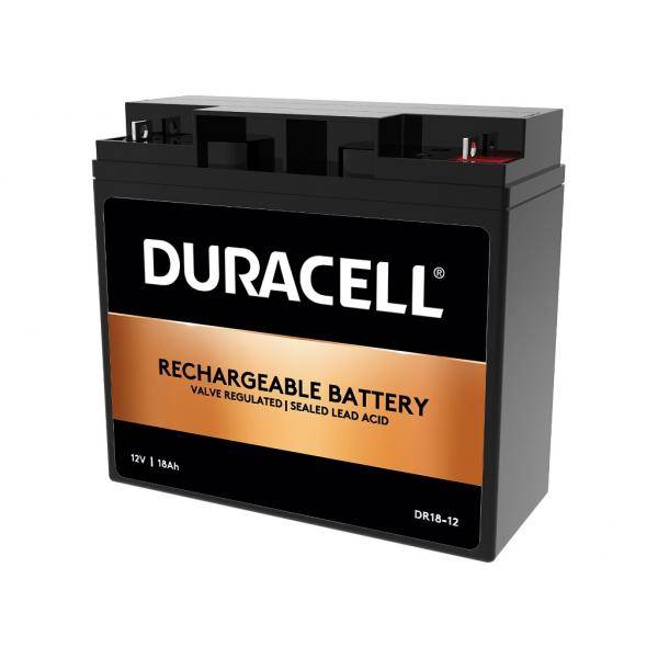 Duracell DR18-12 - Plombierte Bleisäure (VRLA) - 12 V - Schwarz - 18 Ah - 18000 mAh - 216 Wh