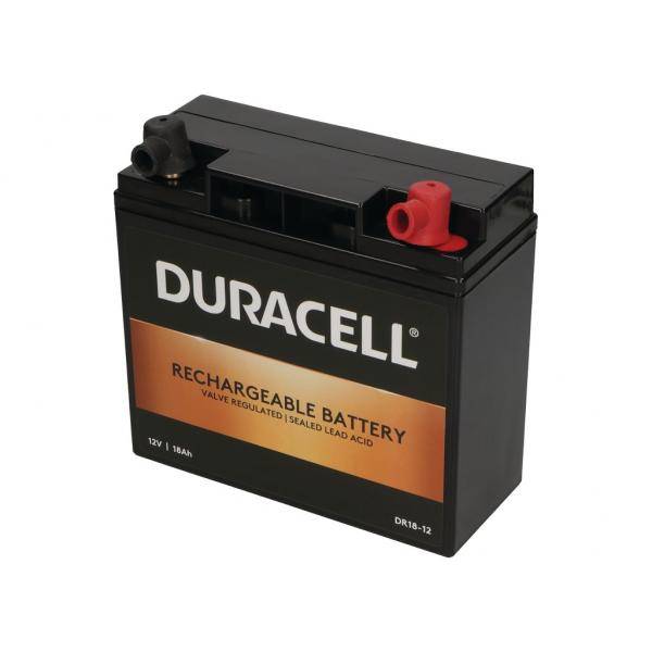 Duracell DR18-12 - Plombierte Bleisäure (VRLA) - 12 V - Schwarz - 18 Ah - 18000 mAh - 216 Wh