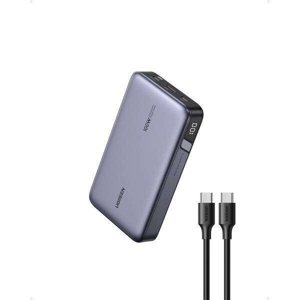 Ugreen Nexode - Powerbank - 20000 mAh - 72 Wh - 100 Watt - 6 A - PD 3.0, PD 2.0, QC 3.0, QC 2.0, Apple 2.4A, USB BC...