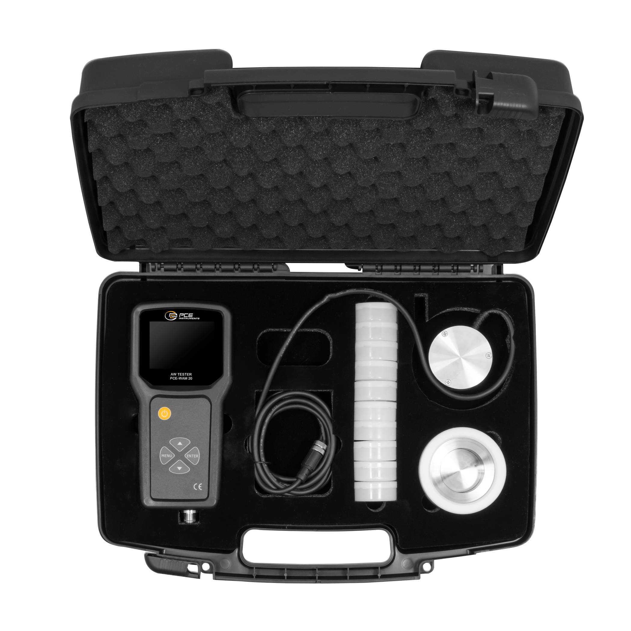 PCE Instruments AW-Tester PCE-WAM 20 mit einem Sensor |Messbereich 0…1,0000 aw |Genauigkeit ±0,015 aw |Probentemperatur