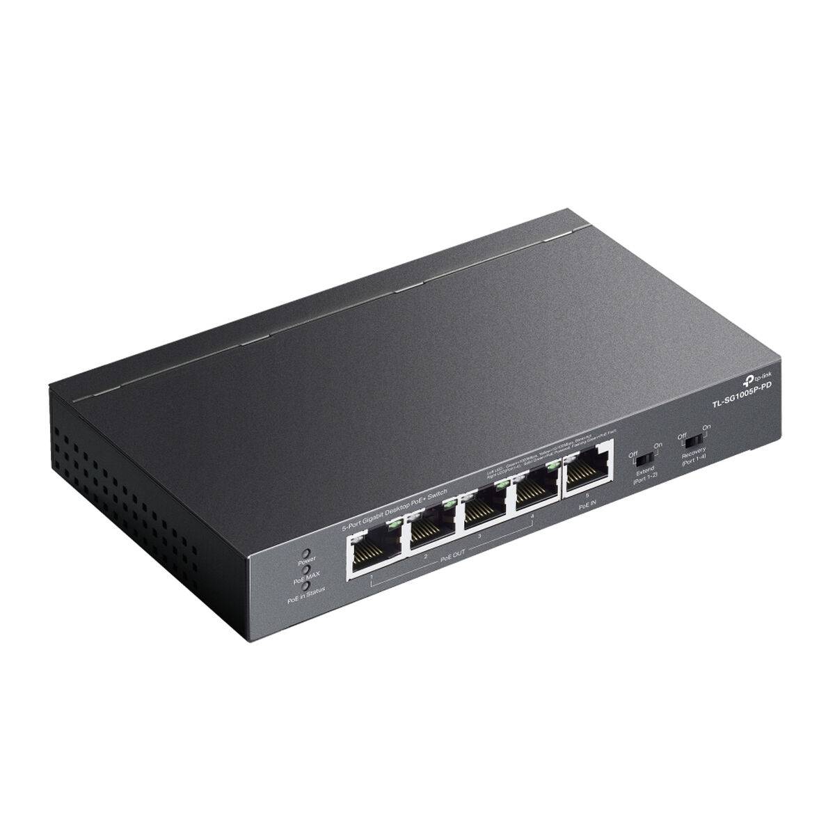 TP-Link TL-SG1005P-PD Network Switch Gigabit Ethernet 10/100/1000 Power over Ethernet PoE Black