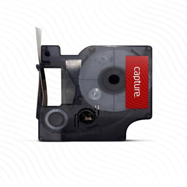 Capture Polyester - laminiert - Schwarz auf Transparent - Rolle (1,2 cm x 7 m)